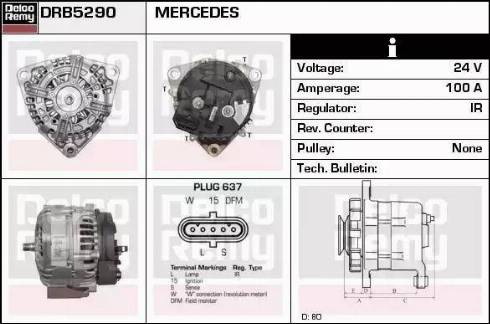 Remy DRB5290 - Ģenerators ps1.lv