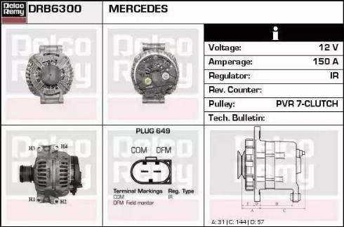 Remy DRB6300 - Ģenerators ps1.lv