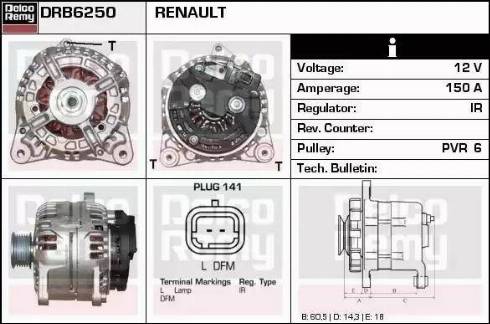 Remy DRB6250 - Ģenerators ps1.lv