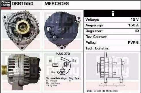 Remy DRB1550 - Ģenerators ps1.lv