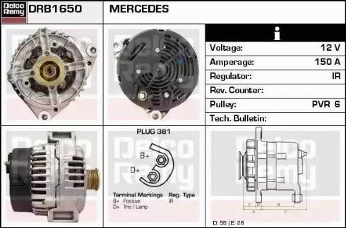 Remy DRB1650 - Ģenerators ps1.lv