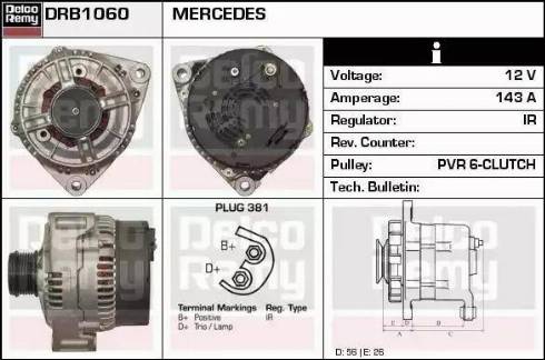 Remy DRB1060 - Ģenerators ps1.lv