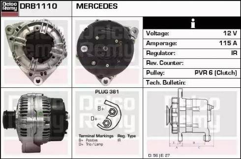 Remy DRB1110 - Ģenerators ps1.lv