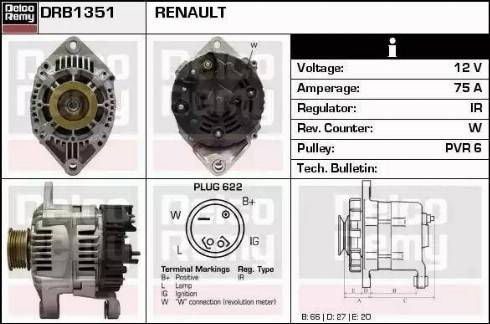 Remy DRB1351 - Ģenerators ps1.lv