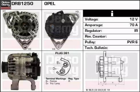 Remy DRB1250 - Ģenerators ps1.lv