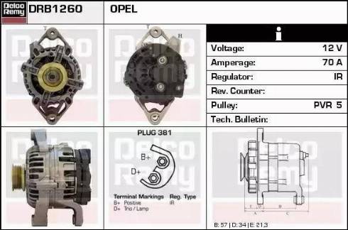 Remy DRB1260 - Ģenerators ps1.lv