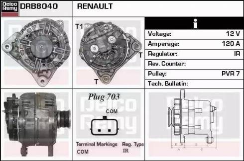 Remy DRB8040 - Ģenerators ps1.lv