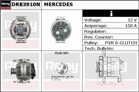 Remy DRB3910N - Ģenerators ps1.lv