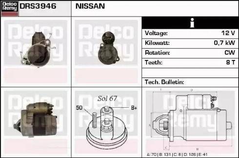 Remy DRS3946 - Starteris ps1.lv