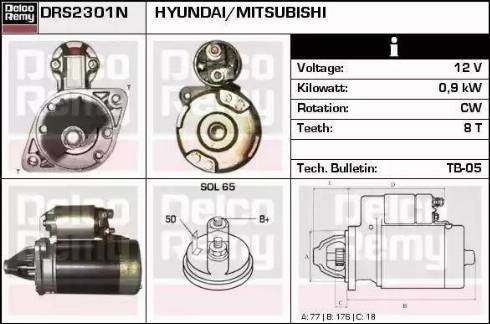 Remy DRS2301N - Starteris ps1.lv