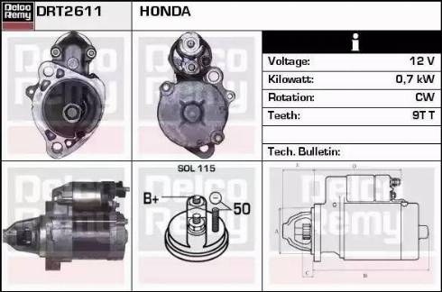 Remy DRT2611 - Starteris ps1.lv