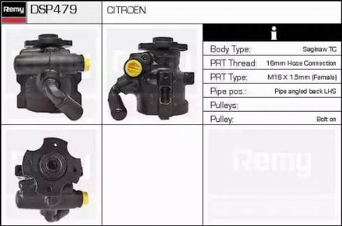 Remy DSP479 - Hidrosūknis, Stūres iekārta ps1.lv