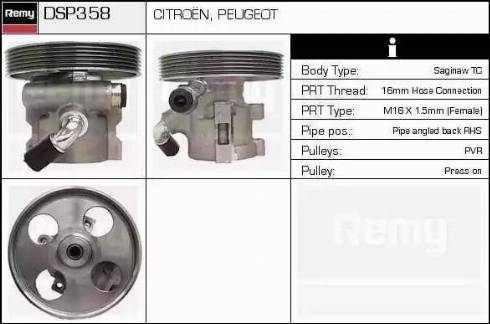 Remy DSP358 - Hidrosūknis, Stūres iekārta ps1.lv