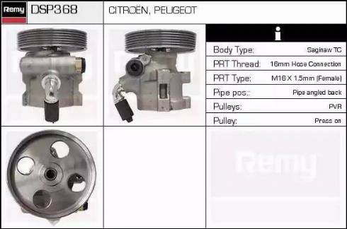 Remy DSP368 - Hidrosūknis, Stūres iekārta ps1.lv