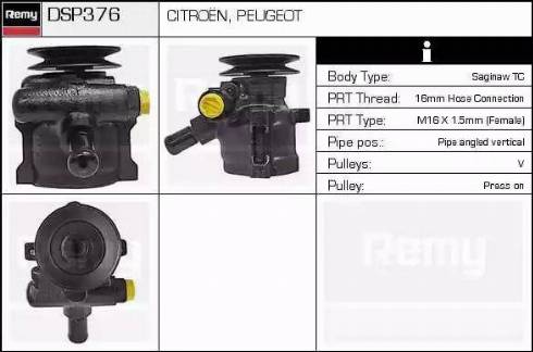 Remy DSP376 - Hidrosūknis, Stūres iekārta ps1.lv