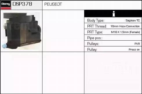 Remy DSP378 - Hidrosūknis, Stūres iekārta ps1.lv