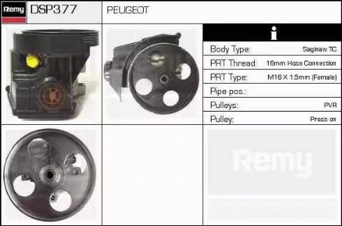 Remy DSP377 - Hidrosūknis, Stūres iekārta ps1.lv