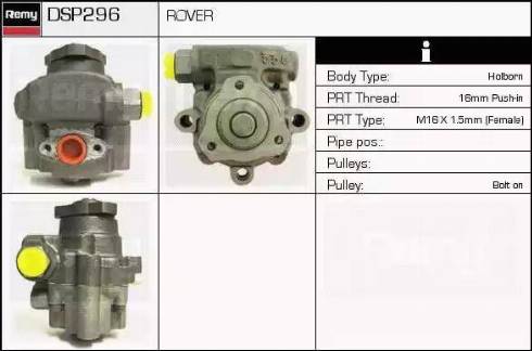 Remy DSP296 - Hidrosūknis, Stūres iekārta ps1.lv