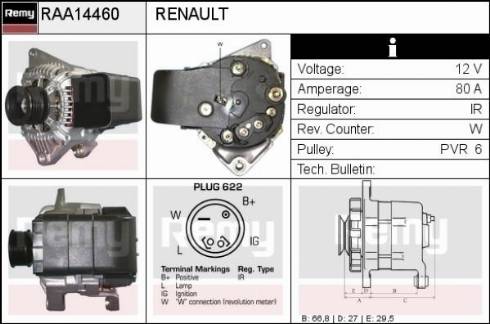 Remy RAA14460 - Ģenerators ps1.lv