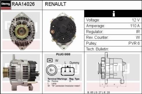 Remy RAA14026 - Ģenerators ps1.lv