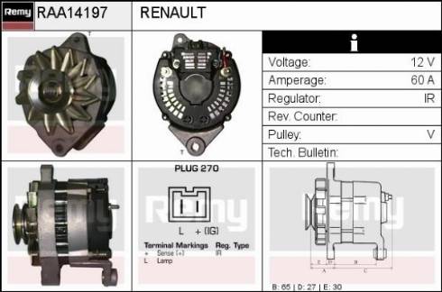 Remy RAA14197 - Ģenerators ps1.lv