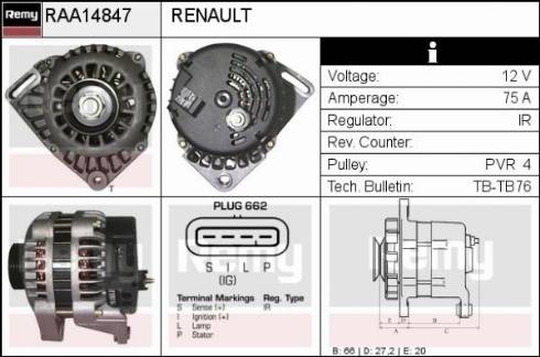 Remy RAA14847 - Ģenerators ps1.lv