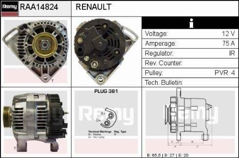 Remy RAA14824 - Ģenerators ps1.lv