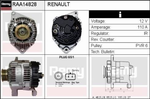 Remy RAA14828 - Ģenerators ps1.lv