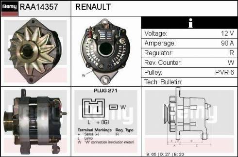 Remy RAA14357 - Ģenerators ps1.lv