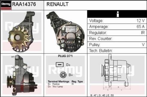 Remy RAA14376 - Ģenerators ps1.lv