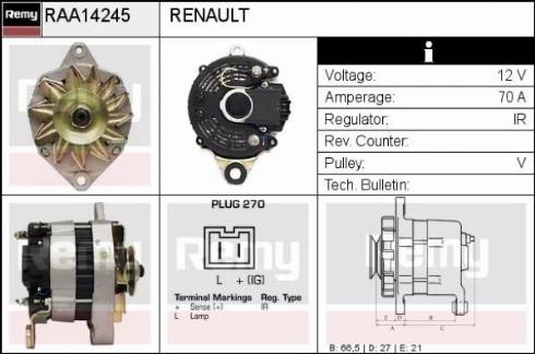 Remy RAA14245 - Ģenerators ps1.lv