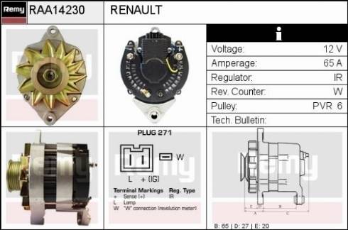 Remy RAA14230 - Ģenerators ps1.lv