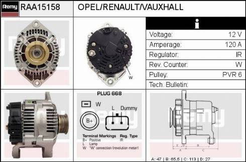 Remy RAA15158 - Ģenerators ps1.lv