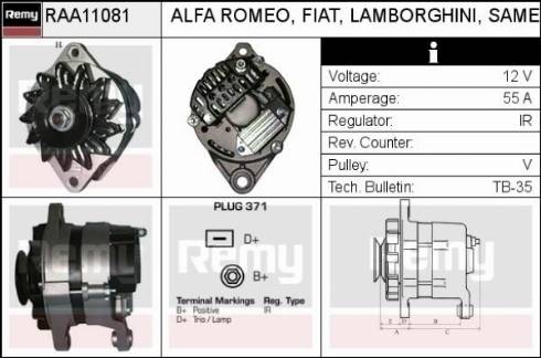 Remy RAA11081 - Ģenerators ps1.lv