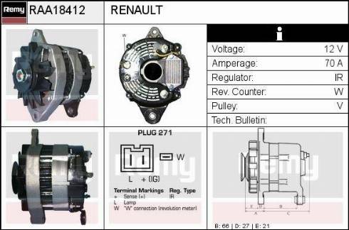 Remy RAA18412 - Ģenerators ps1.lv