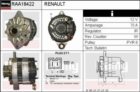 Remy RAA18422 - Ģenerators ps1.lv