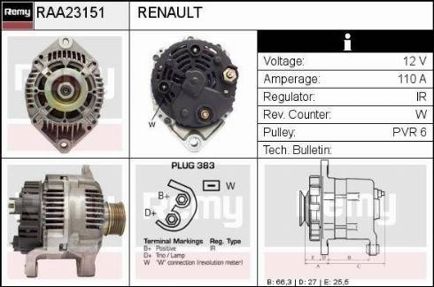 Remy RAA23151 - Ģenerators ps1.lv