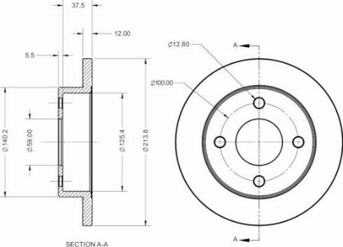 IPS Parts IBT-1122 - Bremžu diski ps1.lv