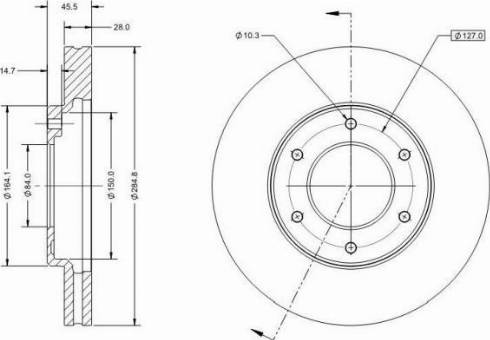 Brembo 09.A203.14 - Bremžu diski ps1.lv