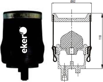 RENAULT TRUCKS 5010130797 - Pneimoatsperes spilvens, Kabīnes atsperojums ps1.lv