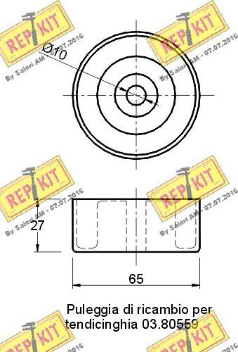 REPKIT RKT1646 - Parazīt / Vadrullītis, Ķīļrievu siksna ps1.lv