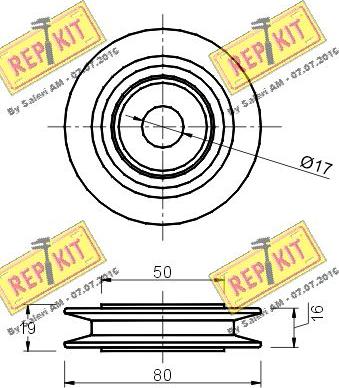 REPKIT RKT1652 - Parazīt / Vadrullītis, Ķīļrievu siksna ps1.lv