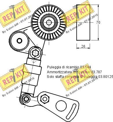 REPKIT RKT1631 - Siksnas spriegotājs, Ķīļsiksna ps1.lv