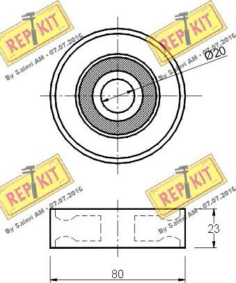 REPKIT RKT1182 - Parazīt / Vadrullītis, Ķīļrievu siksna ps1.lv