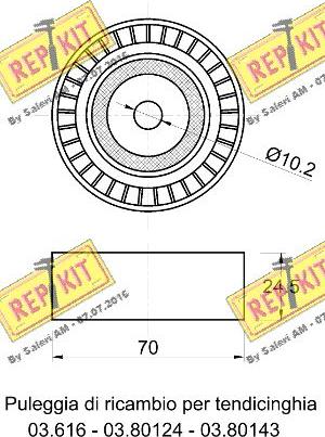 REPKIT RKT1175 - Parazīt / Vadrullītis, Ķīļrievu siksna ps1.lv