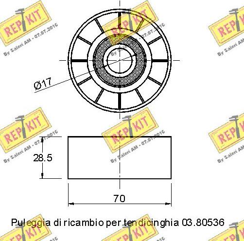 REPKIT RKT1894 - Parazīt / Vadrullītis, Ķīļrievu siksna ps1.lv