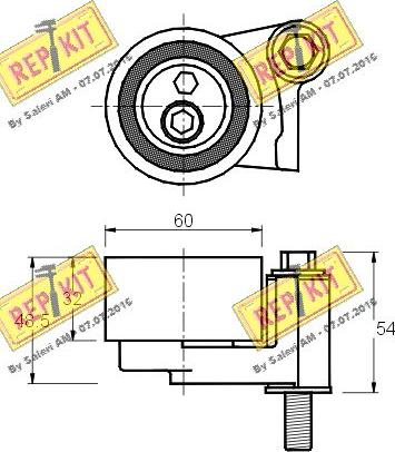 REPKIT RKT1890 - Spriegotājrullītis, Gāzu sadales mehānisma piedziņas siksna ps1.lv