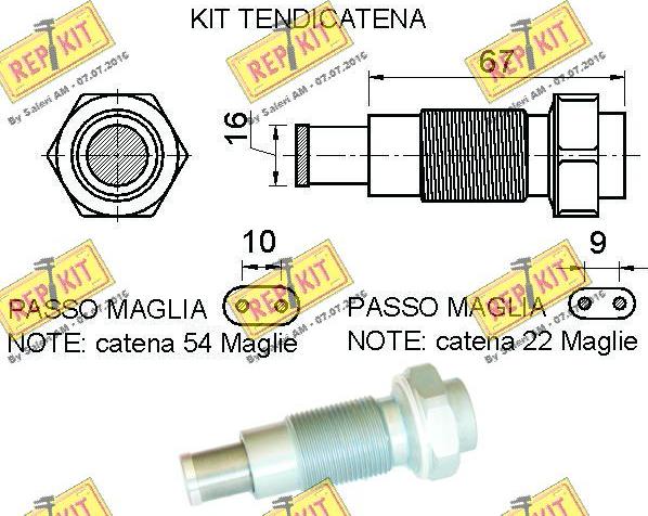 REPKIT RKT8932K - Sadales vārpstas piedziņas ķēdes komplekts ps1.lv