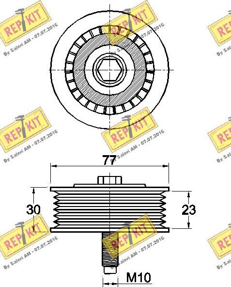 REPKIT RKT3490 - Parazīt / Vadrullītis, Ķīļrievu siksna ps1.lv