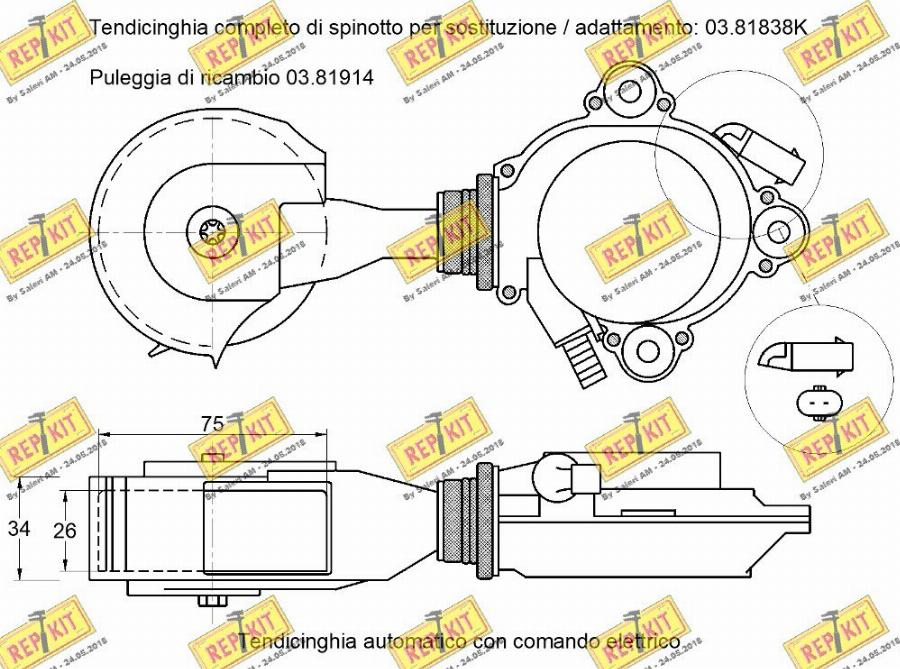 REPKIT RKT3554 - Siksnas spriegotājs, Ķīļsiksna ps1.lv